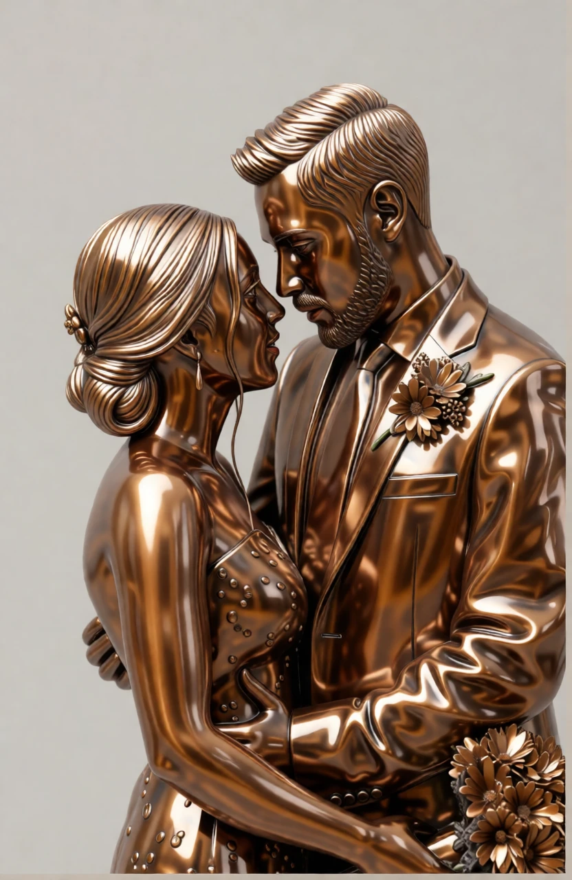 Bronze Sculpture generated by PortraitArt