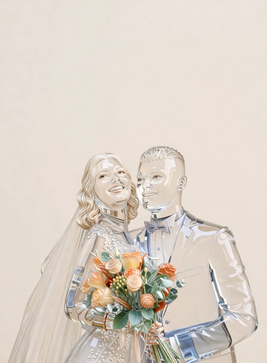 Glass Sculpture generated by PortraitArt