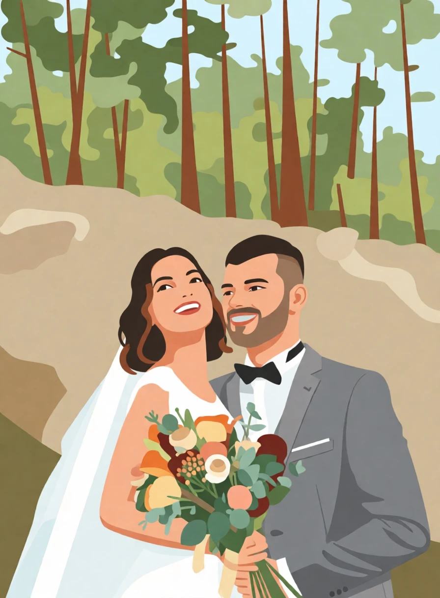 Simple Illustration generated by PortraitArt