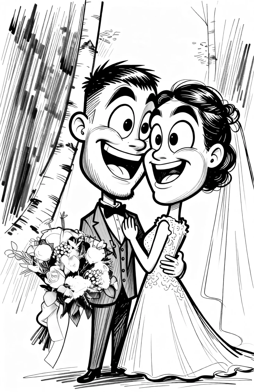 Caricature Drawing generated by PortraitArt