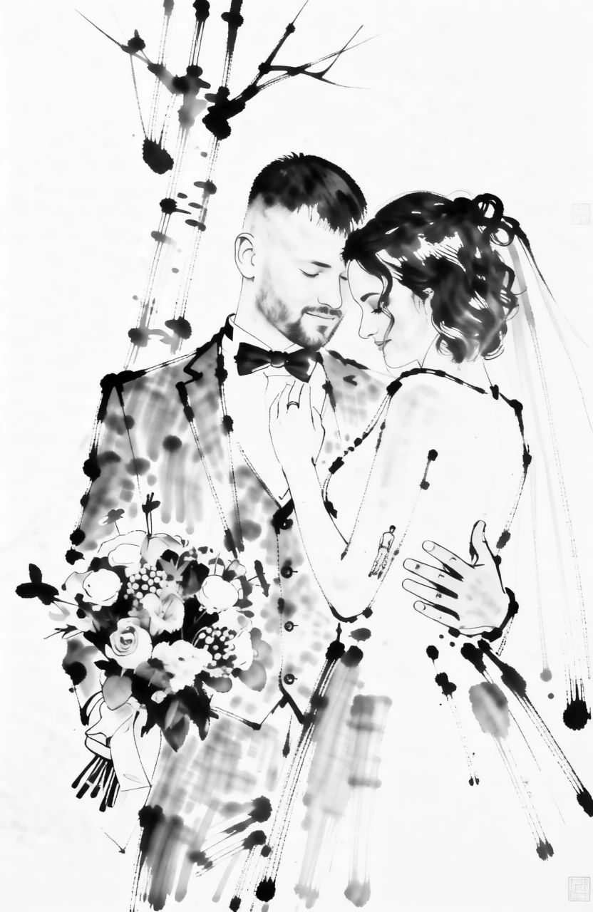 BW Ink Painting (Chinese) generated by PortraitArt