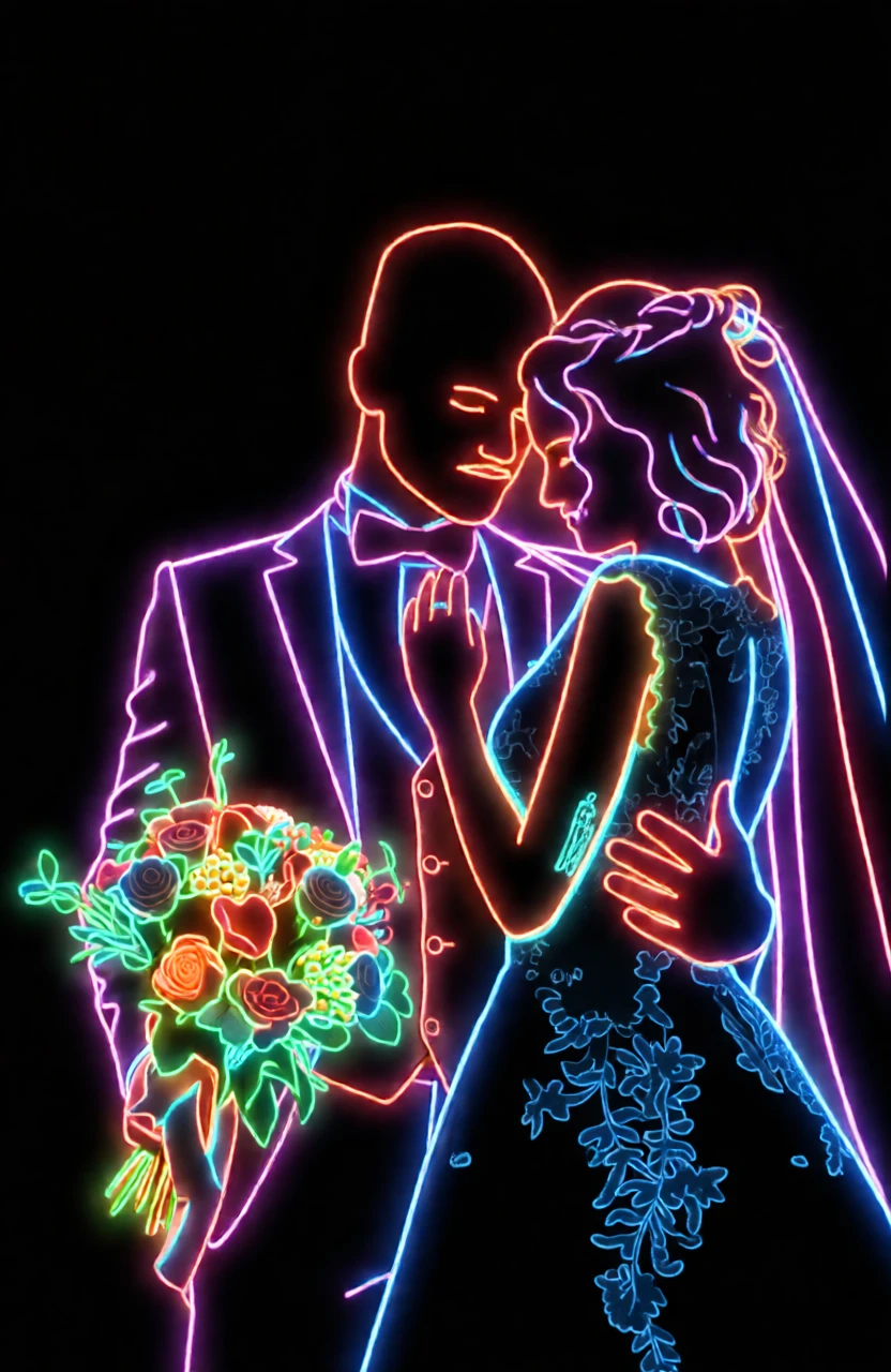 Neon Light generated by PortraitArt