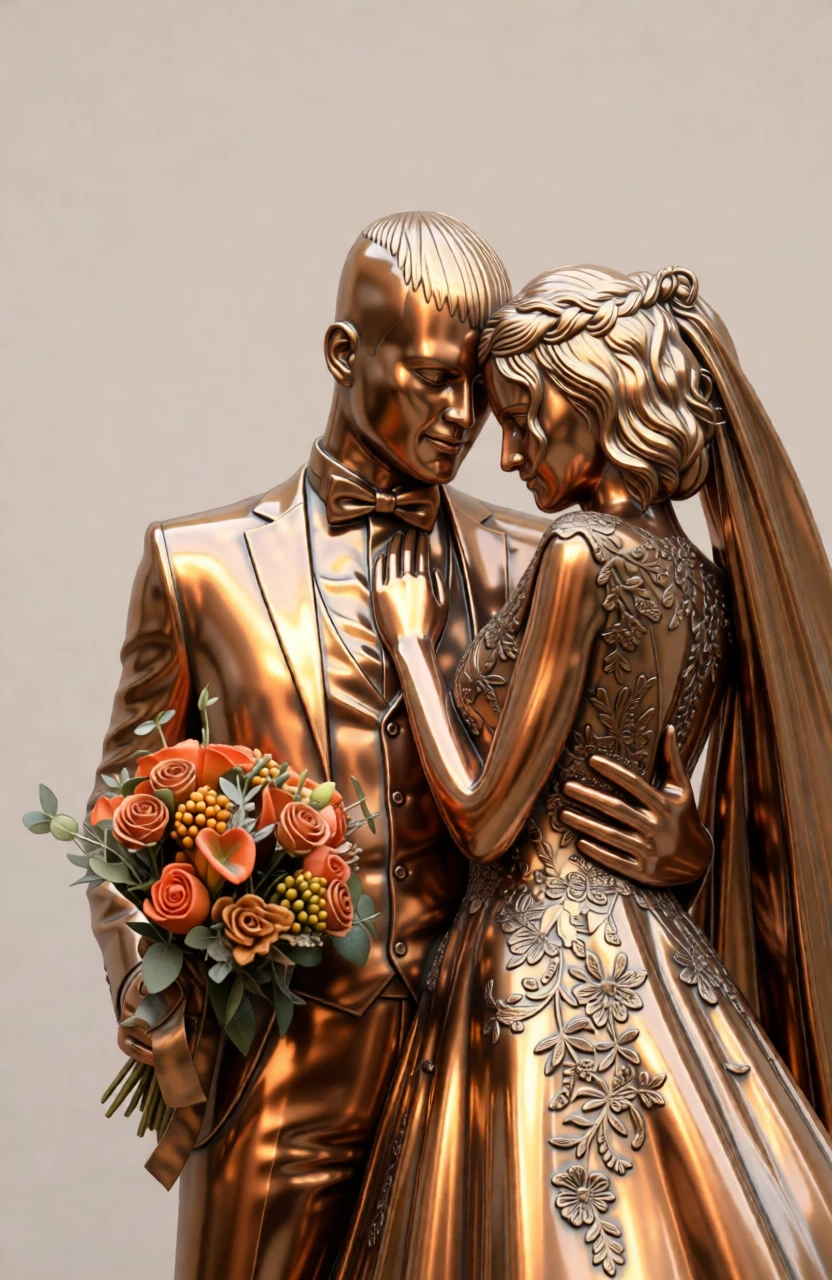 Bronze Sculpture generated by PortraitArt