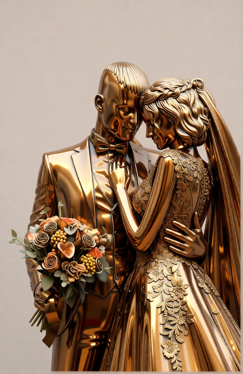 Bronze Sculpture generated by PortraitArt