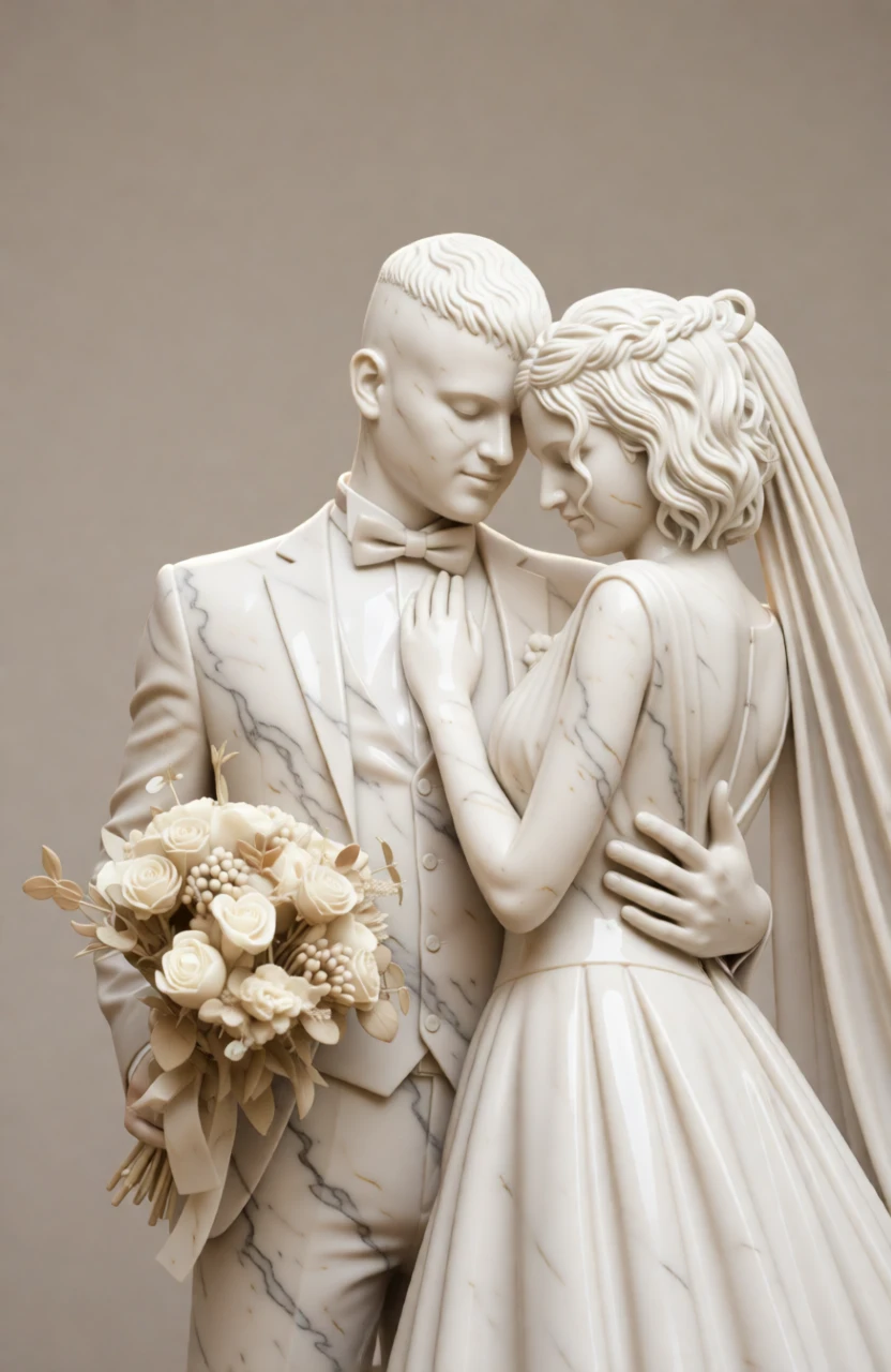 Marble Sculpture generated by PortraitArt