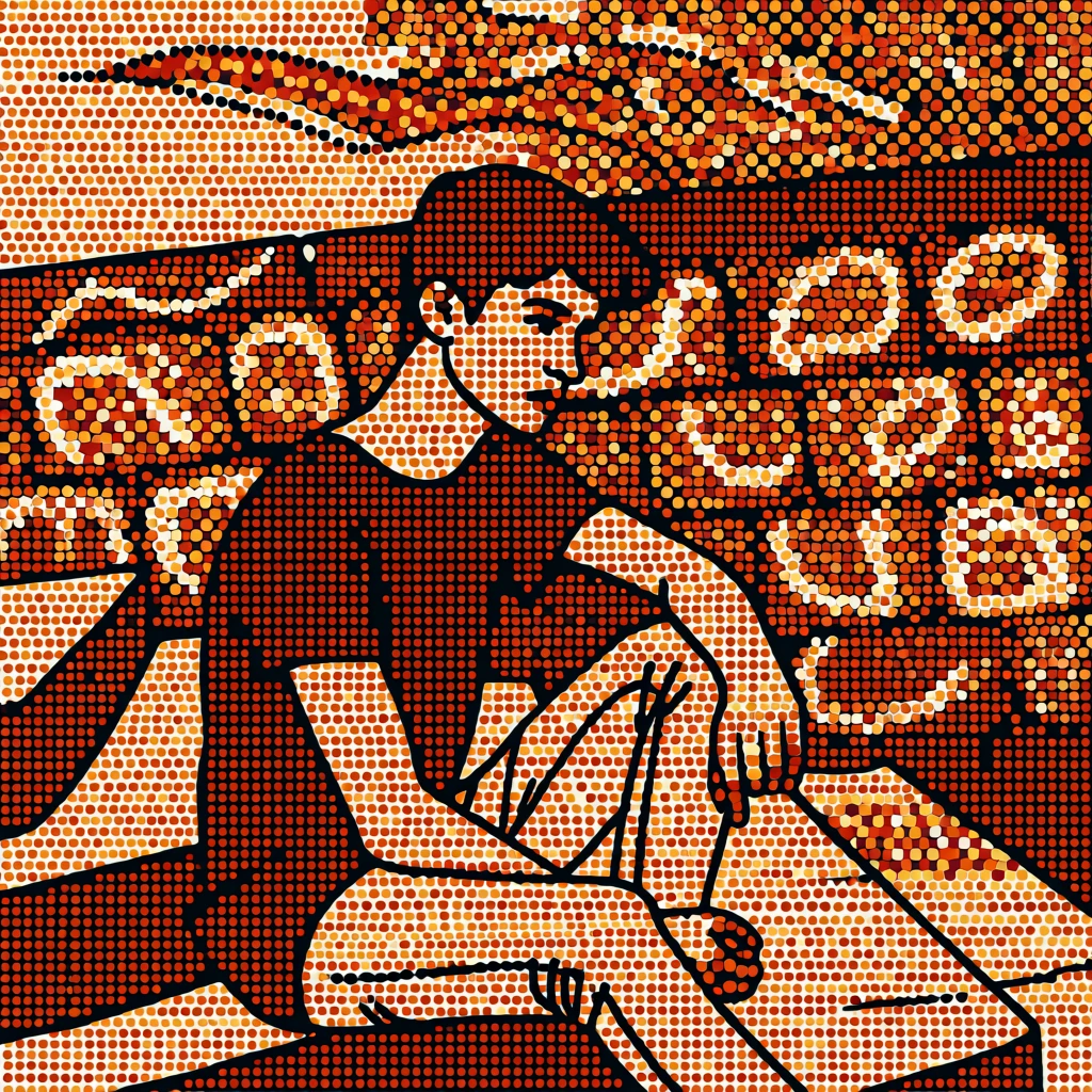 Dot Painting (Aboriginal) generated by PortraitArt