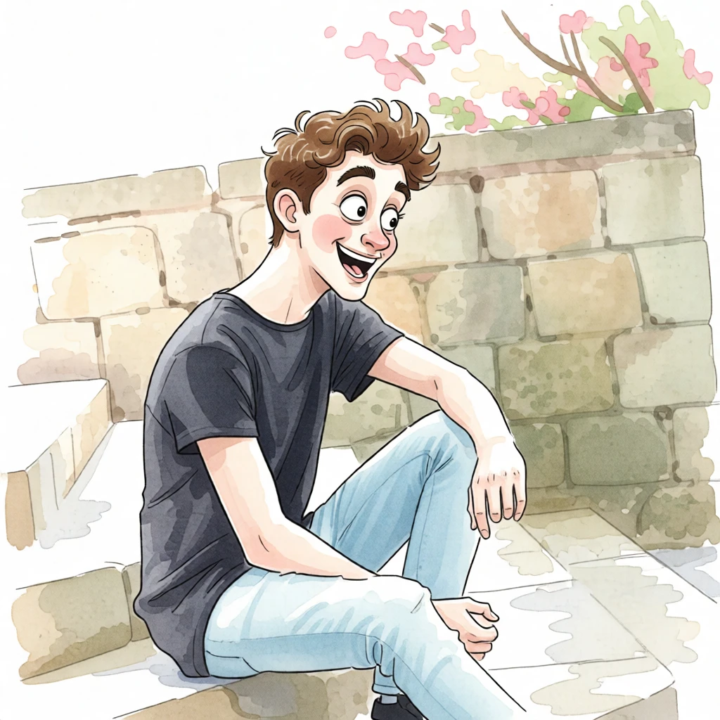 Caricature Watercolor generated by PortraitArt