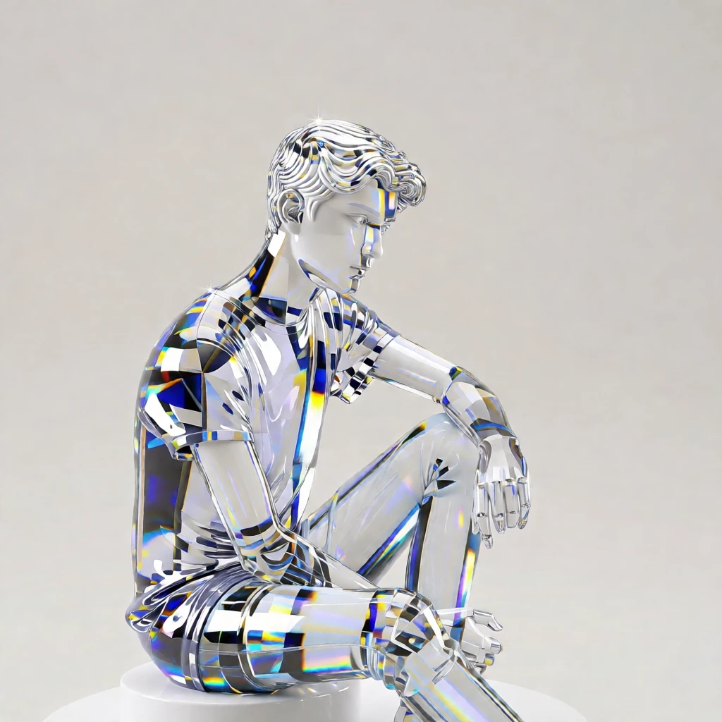Crystal Sculpture generated by PortraitArt