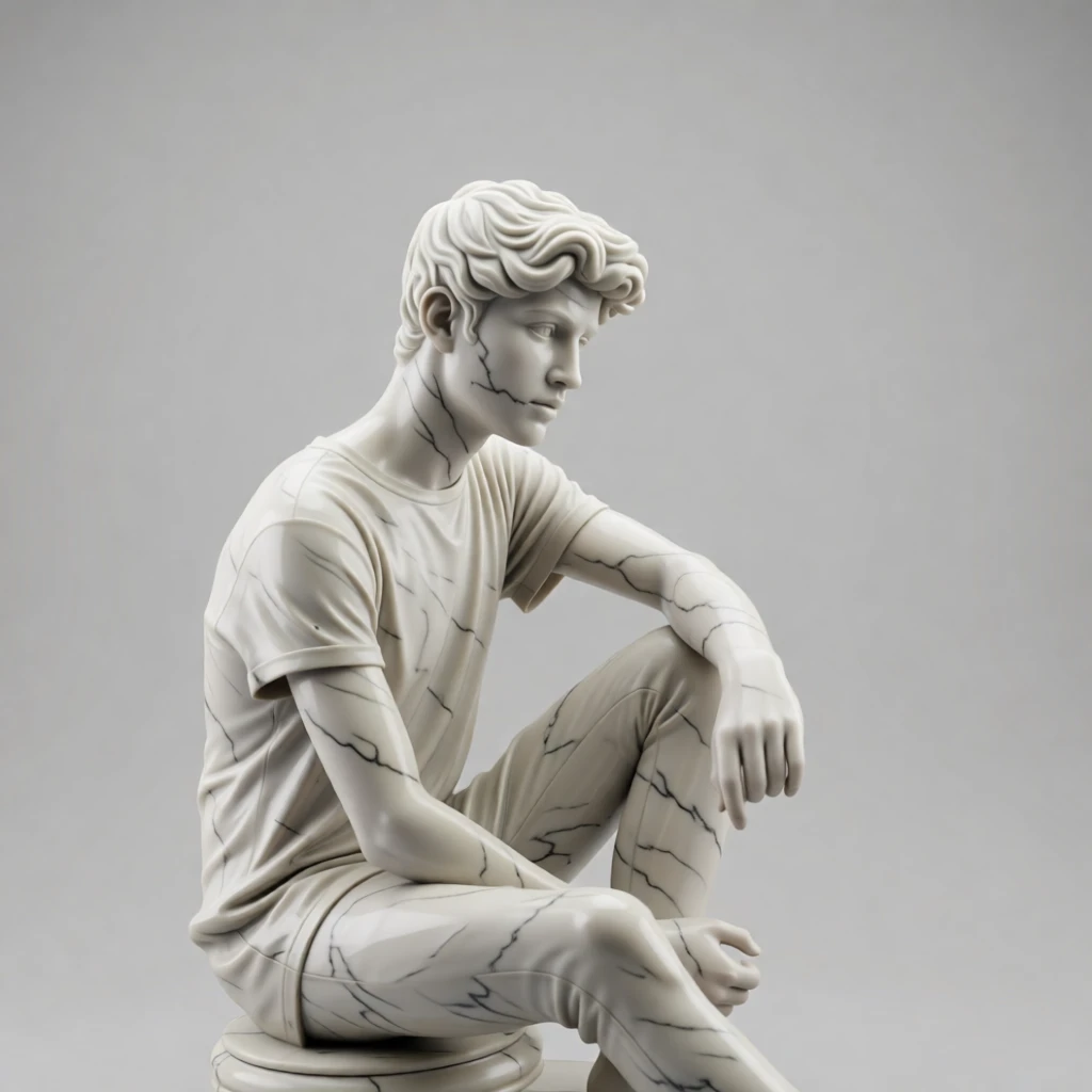 Marble Sculpture generated by PortraitArt